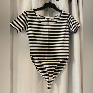 DKNY | Vintage Navy/White Body Suit | Large